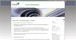 Desktop Screenshot of meldestelle-online.oekb.at